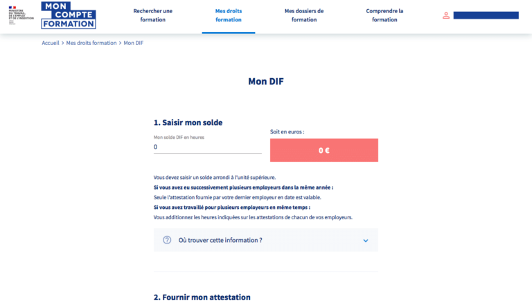 Comment récupérer ses heures de DIF ? - ExécutionProjet